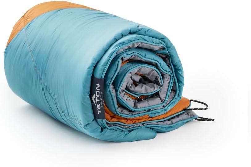 image:imageTeton Camp Blanket Outdoor Blanket Machine Washable Picnics Car Camping Overlanding Outdoor AdventureTeal BlueCopper Orange