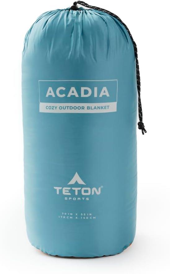image:imageTeton Camp Blanket Outdoor Blanket Machine Washable Picnics Car Camping Overlanding Outdoor AdventureTeal BlueCopper Orange
