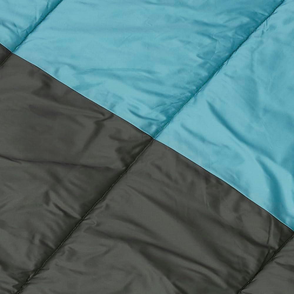 image:imageTeton Camp Blanket Outdoor Blanket Machine Washable Picnics Car Camping Overlanding Outdoor AdventureTeal BlueSlate Grey