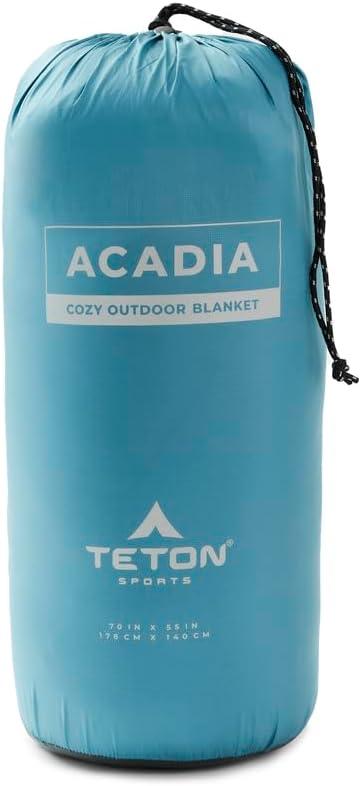 image:imageTeton Camp Blanket Outdoor Blanket Machine Washable Picnics Car Camping Overlanding Outdoor AdventureTeal BlueSlate Grey