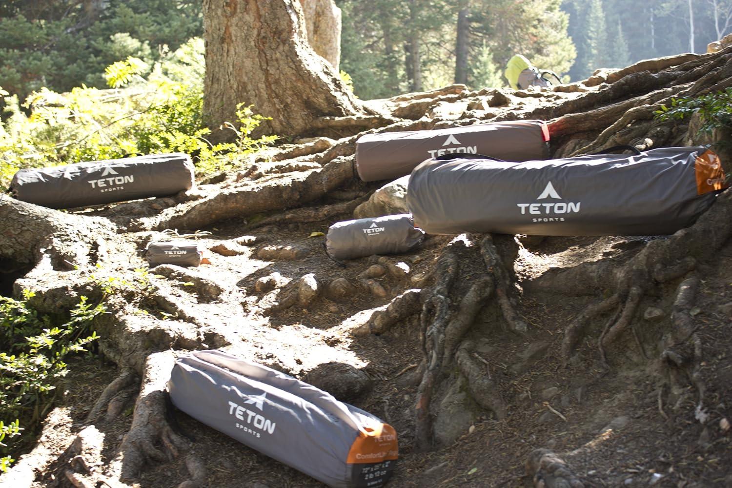 image:imageTeton Camping Seat Cushion Stadium Seat Office Chair Car Pad Inflatable RedwoodOrange