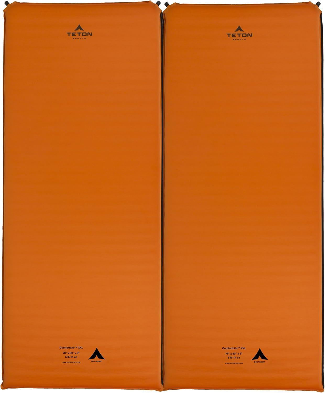 image:imageTeton Camping Seat Cushion Stadium Seat Office Chair Car Pad Inflatable RedwoodOrange