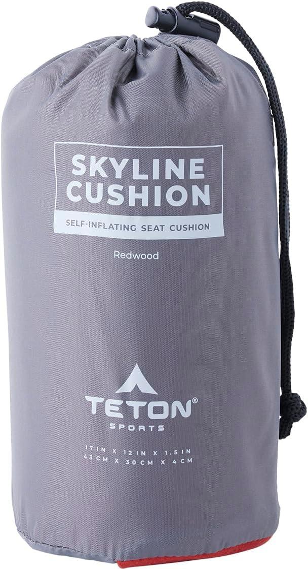 image:imageTeton Camping Seat Cushion Stadium Seat Office Chair Car Pad Inflatable RedwoodRedwood