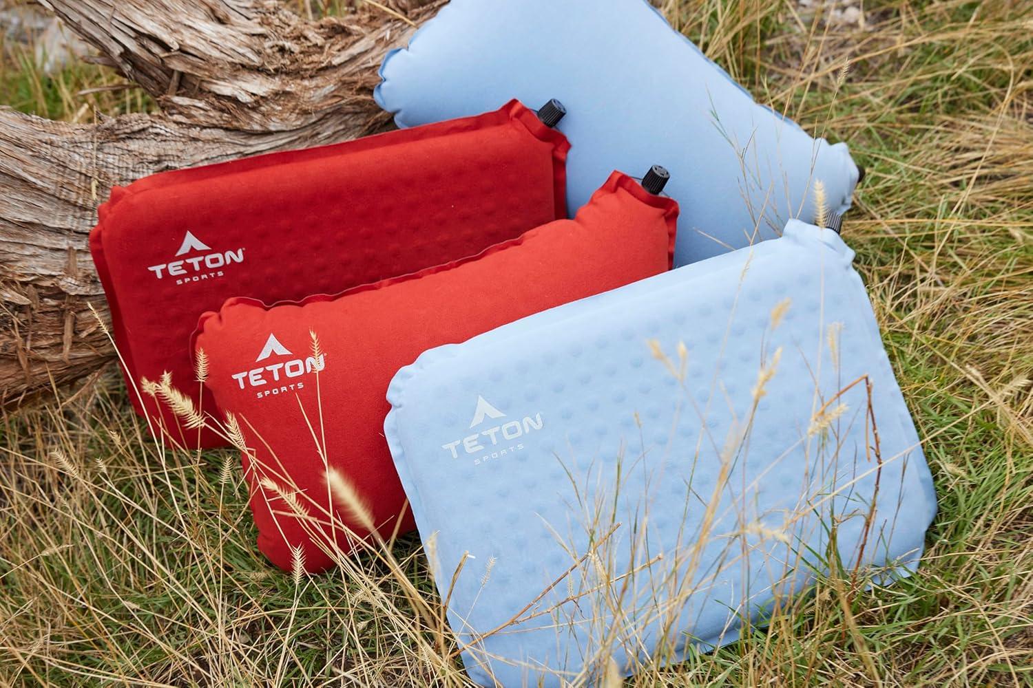 image:imageTeton Camping Seat Cushion Stadium Seat Office Chair Car Pad Inflatable RedwoodRedwood