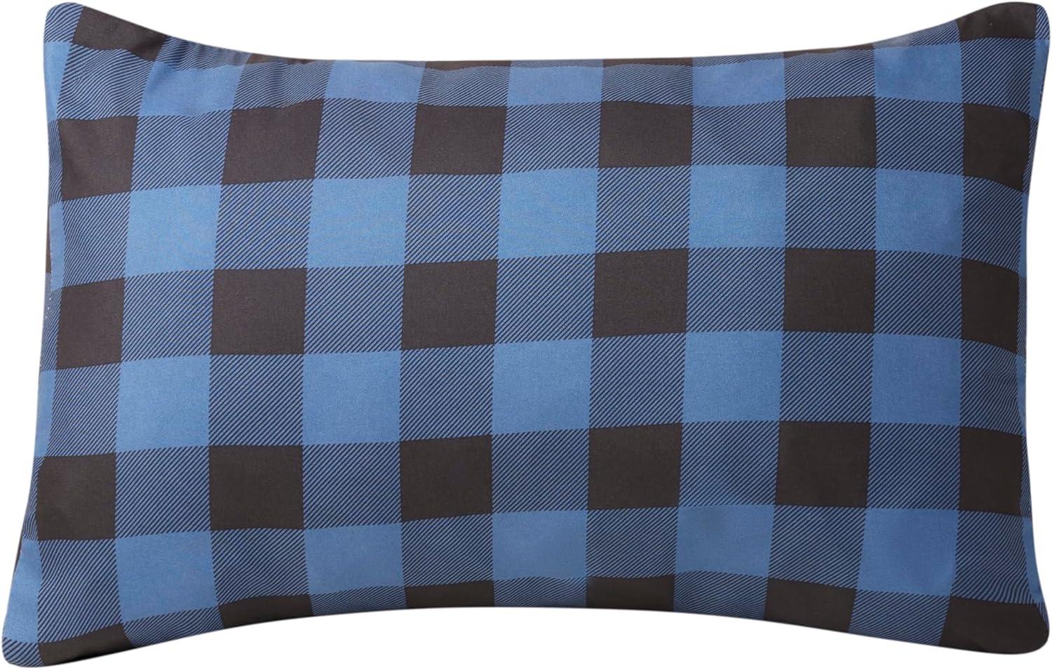 image:imageTeton Sports Camp Pillow Great for Travel Camping and Backpacking Washable Blue PlaidBlue Plaid