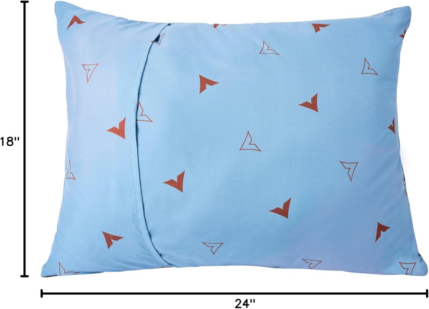 image:imageTeton Sports Camp Pillow Great for Travel Camping and Backpacking Washable Blue PlaidBluestoneCharcoal