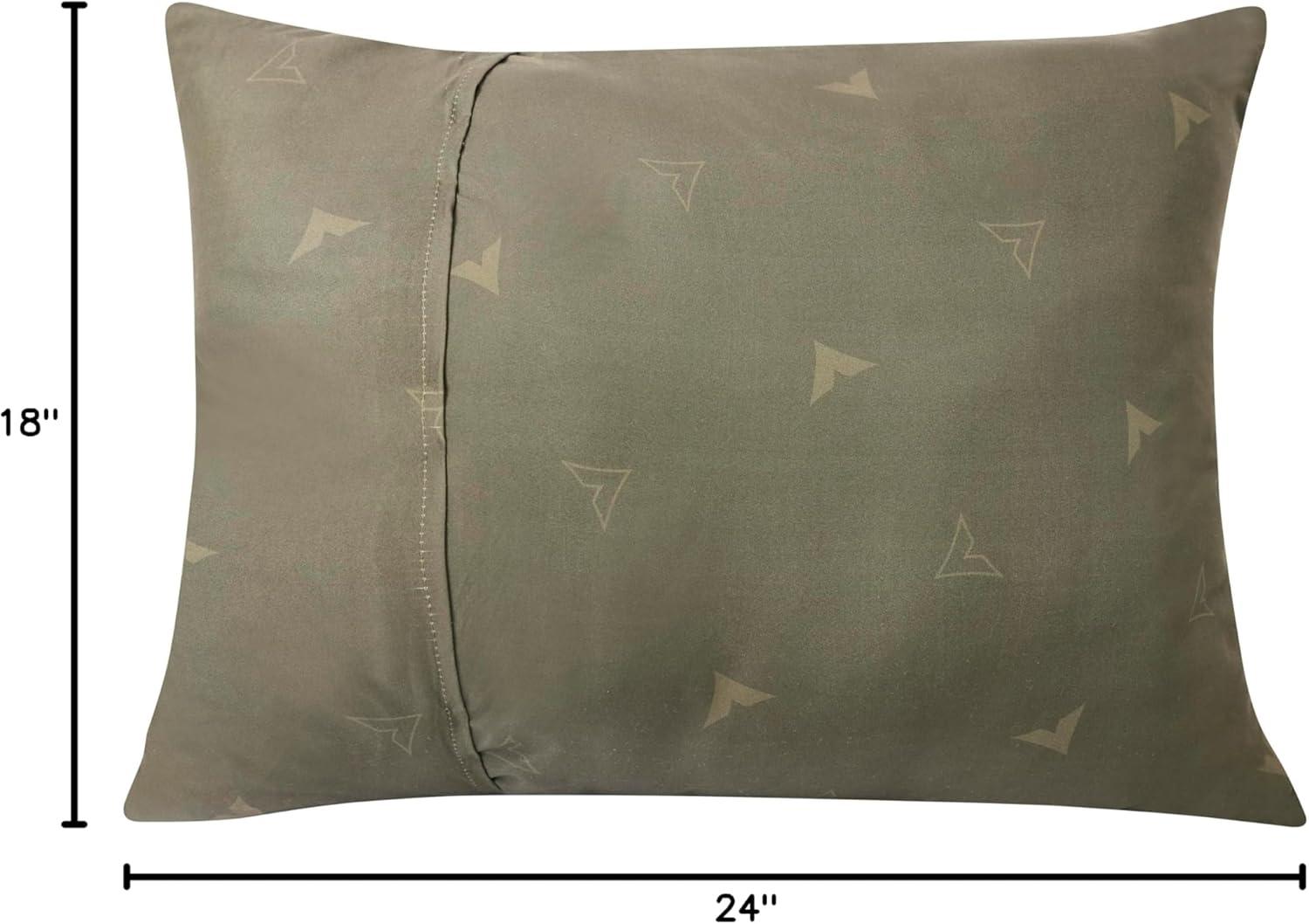 image:imageTeton Sports Camp Pillow Great for Travel Camping and Backpacking Washable Blue PlaidOliveCharcoal