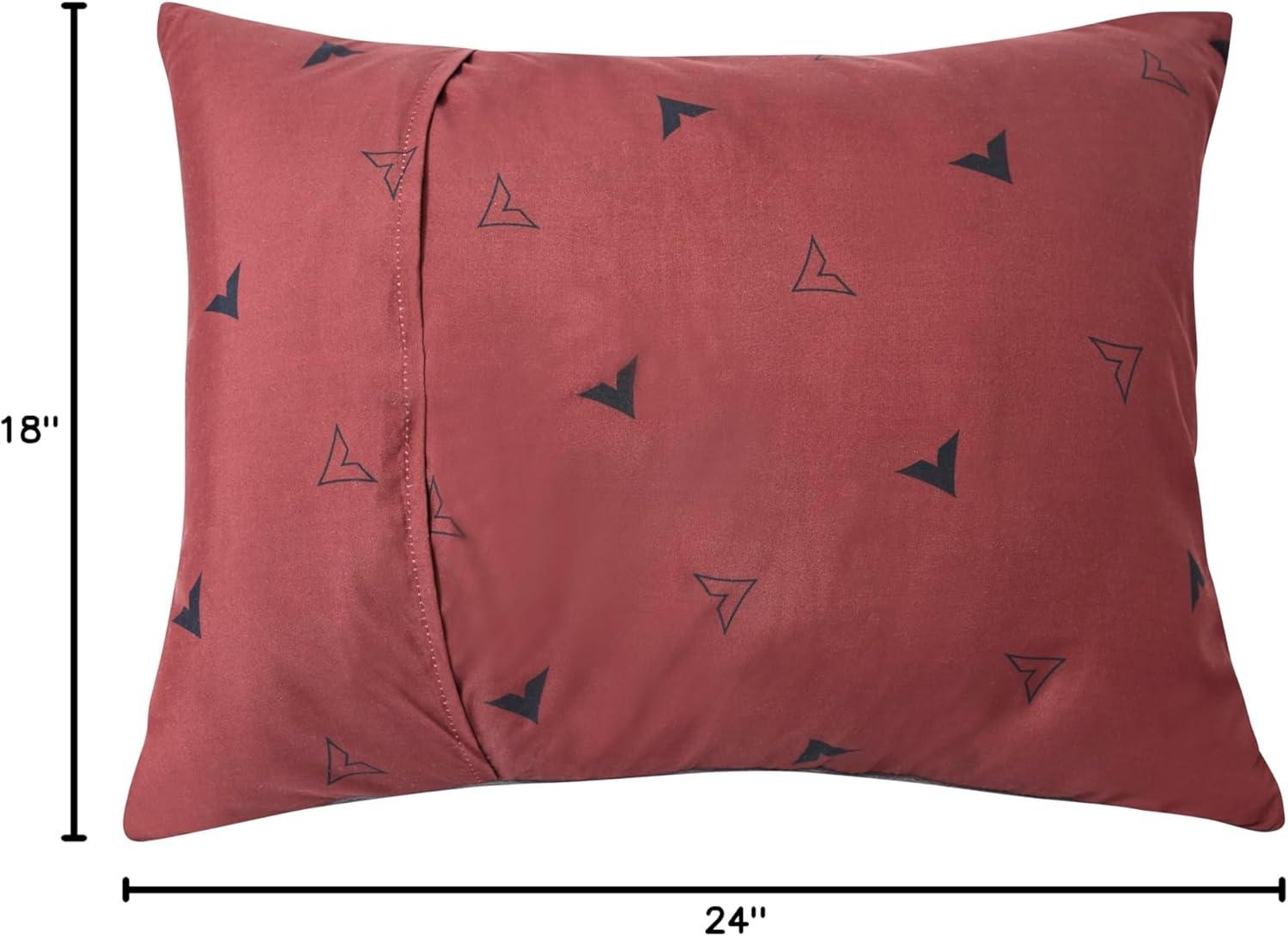 image:imageTeton Sports Camp Pillow Great for Travel Camping and Backpacking Washable Blue PlaidRedwoodCharcoal
