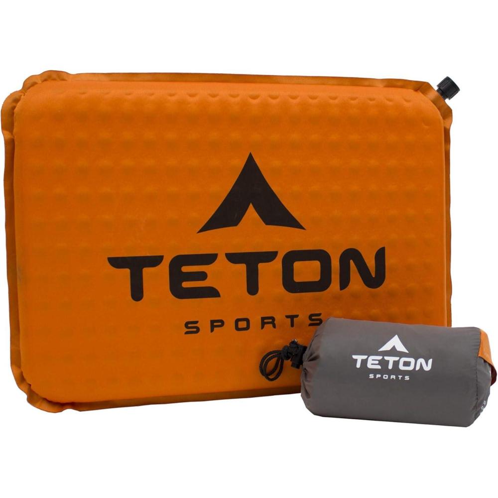 image:imageTeton Camping Seat Cushion Stadium Seat Office Chair Car Pad Inflatable RedwoodOrange