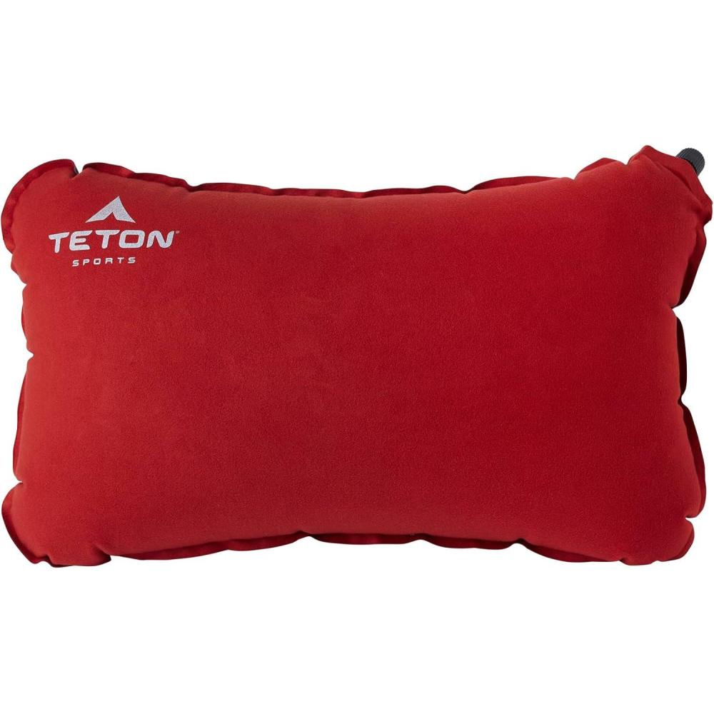 image:imageTeton Sports Camp Pillow Great for Travel Camping and Backpacking Washable Blue PlaidRed