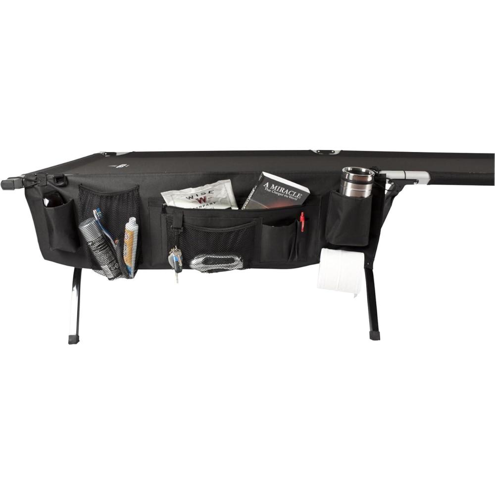 image:imageTeton Sports Cot Accessories Keep Everything Clean Off The Ground and Handy Think of It As Your Cot Caddie These Items Make Cot Camping Even BetterCot Organizer
