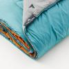 Teton Camp Blanket, Outdoor Blanket, Machine Washable, Picnics, Car Camping, Overlanding, Outdoor Adventure(Teal Blue/Copper Orange)