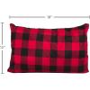 Teton Sports Camp Pillow; Great for Travel, Camping and Backpacking; Washable, Blue Plaid(Black)