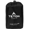 Teton Sports Camp Pillow; Great for Travel, Camping and Backpacking; Washable, Blue Plaid(Black)