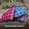 Teton Sports Camp Pillow; Great for Travel, Camping and Backpacking; Washable, Blue Plaid(Blue Plaid)