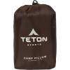 Teton Sports Camp Pillow; Great for Travel, Camping and Backpacking; Washable, Blue Plaid(Brown)