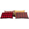 Teton Sports Camp Pillow; Great for Travel, Camping and Backpacking; Washable, Blue Plaid(Brown)