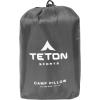 Teton Sports Camp Pillow; Great for Travel, Camping and Backpacking; Washable, Blue Plaid(Grey)