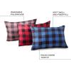 Teton Sports Camp Pillow; Great for Travel, Camping and Backpacking; Washable, Blue Plaid(Plum Plaid)