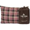Teton Sports Camp Pillow; Great for Travel, Camping and Backpacking; Washable, Blue Plaid(Brown)