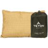 Teton Sports Camp Pillow; Great for Travel, Camping and Backpacking; Washable, Blue Plaid(Green)