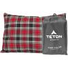 Teton Sports Camp Pillow; Great for Travel, Camping and Backpacking; Washable, Blue Plaid(Grey)