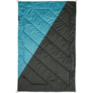 Teton Camp Blanket, Outdoor Blanket, Machine Washable, Picnics, Car Camping, Overlanding, Outdoor Adventure(Teal Blue/Slate Grey)