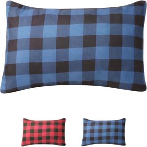 Teton Sports Camp Pillow; Great for Travel, Camping and Backpacking; Washable, Blue Plaid(Blue Plaid)